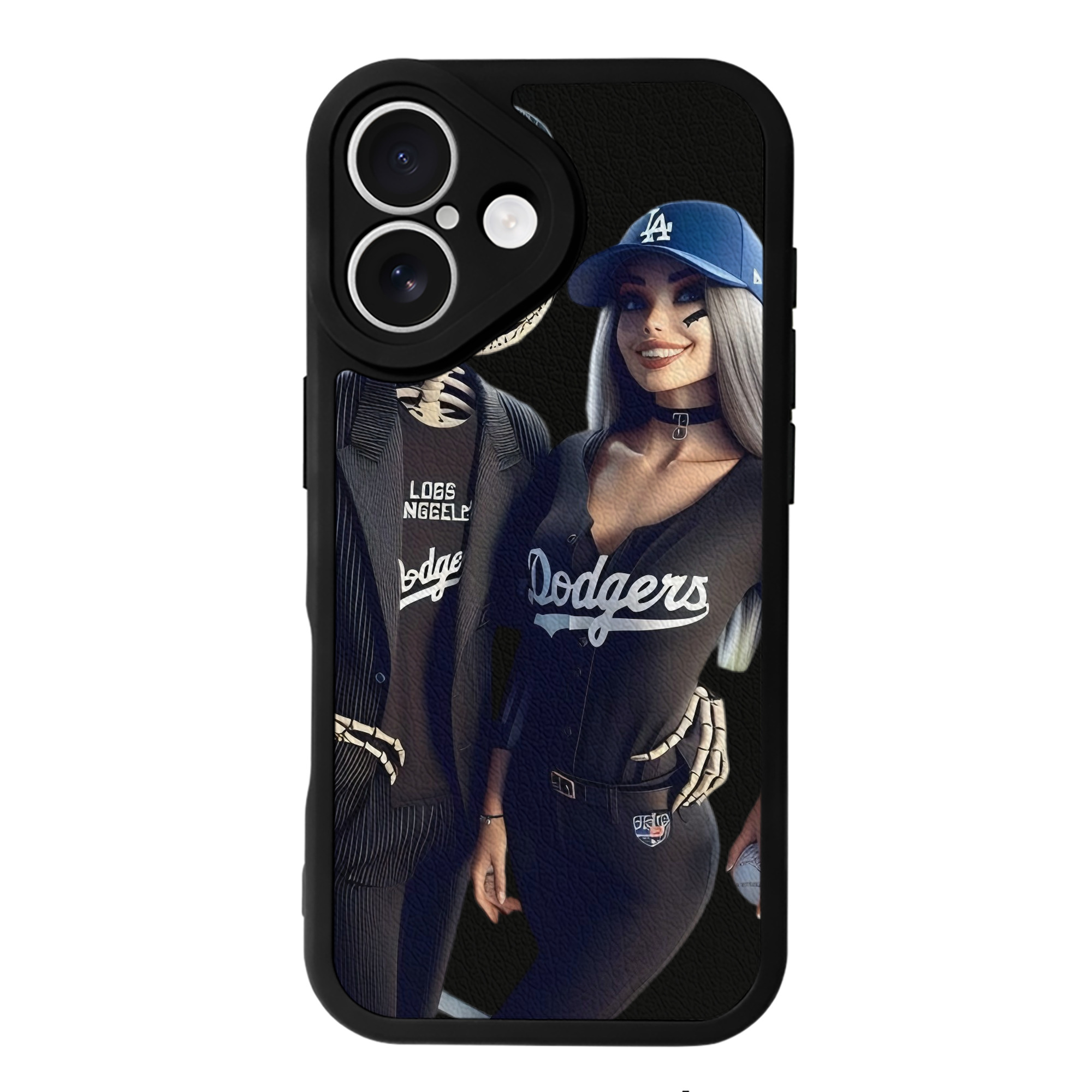  IPhone 16 Silicone Leather Case – UV Print, Lambskin Texture – Perfect Fit, Wireless Charging Compatible, Scratch Resistant, Precise Cutouts – Stylish Protection For IPhone 16